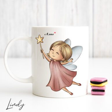 Персонализирана чаша за подарък за дете "Малка фея"