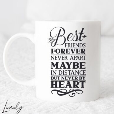 Чаша за подарък с надпис "Best friends forever never apart"