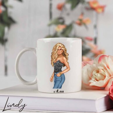 Персонализирана чаша за подарък "Диво момиче"