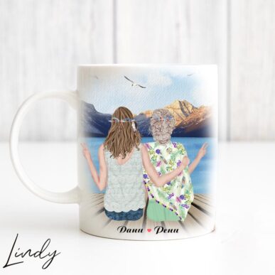 Персонализирана чаша за подарък "Хипи приятелки"