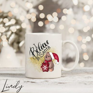 Персонализирана чаша "I believe in Santa"