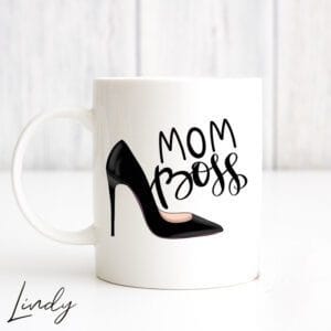Чаша с надпис "Mom, boss"