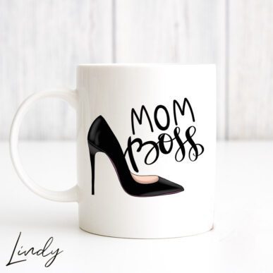 Чаша с надпис "Mom, boss"