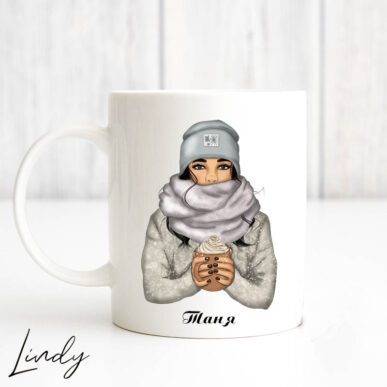 Персонализирана чаша "Зимно момиче"