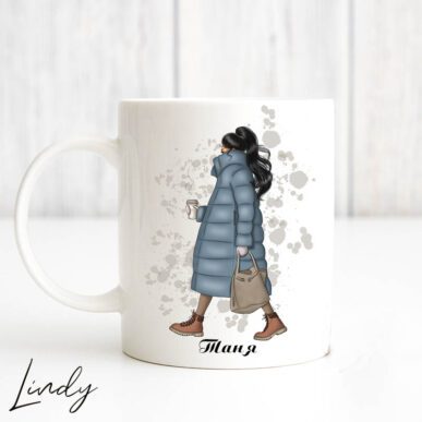 Персонализирана чаша "Зимно момиче"