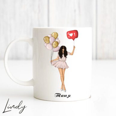 Персонализирана чаша "Рожденичка"