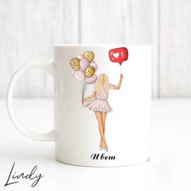 Персонализирана чаша "Рожденичка"