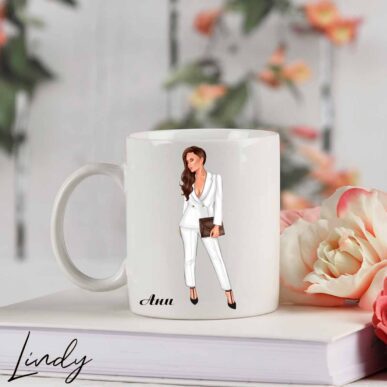 Персонализирана чаша за подарък "Бизнес дама"