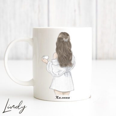 Персонализирана чаша за подарък "Morning girl"