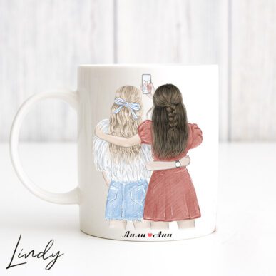 Персонализирана чаша за подарък "Селфи с приятелка"