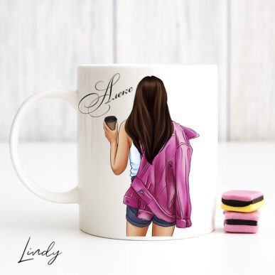 Персонализирана чаша за подарък за момиче " Coffee girl"