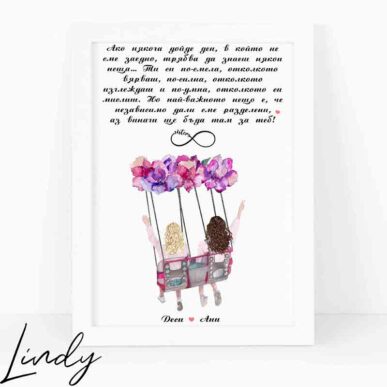 Персонализирана рамка подарък за приятелка