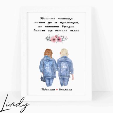 Персонализирана рамка подарък за приятелка