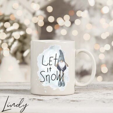 Чаша за подарък с надпис "Let it snow"