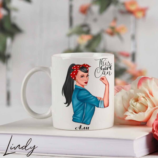 Персонализирана чаша за подарък This girl can