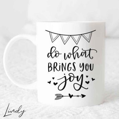 Чаша с надпис "Do what brings you love"