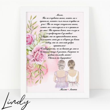 Персонализирана рамка подарък за мама