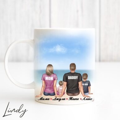 Персонализирана чаша за подарък "Семейство"