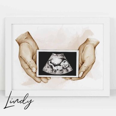 Персонализирана рамка подарък "Двойка, държаща снимка от видеозон"