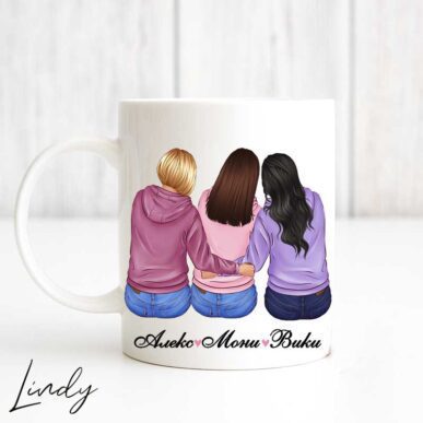 Персонализирана чаша за подарък "Приятелки"