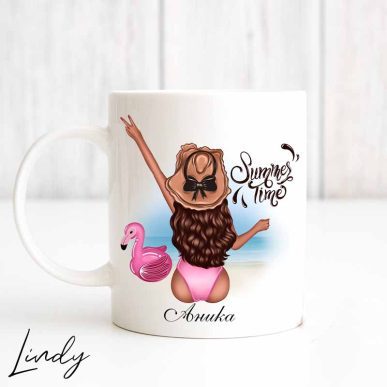 Персонализирана чаша за подарък "Summer time"