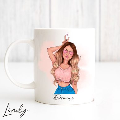 Персонализирана чаша за подарък за момиче