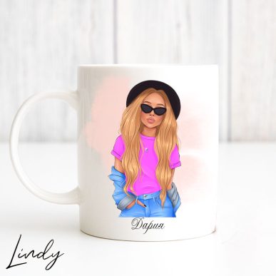 Персонализирана чаша за подарък за момиче