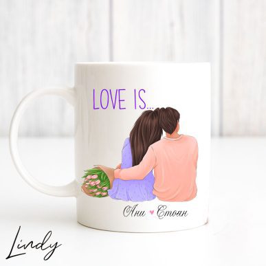 Персонализирана чаша за подарък за влюбени