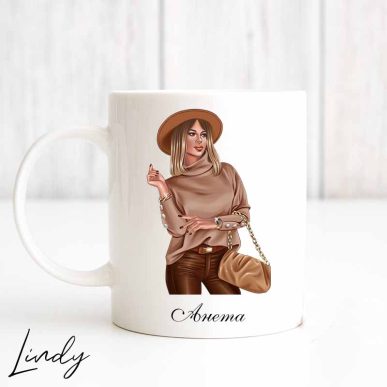 Персонализирана чаша за подарък "Бизнес дама"