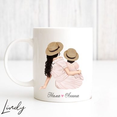 Персонализирана чаша за подарък "Майка и дъщеря"