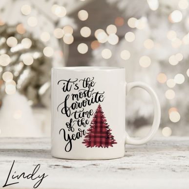 Чаша за подарък с надпис за Коледа