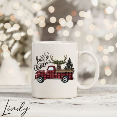 Чаша за подарък "Коледна кола"