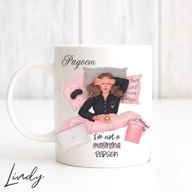 Персонализирана чаша за подарък "Not a morning person"