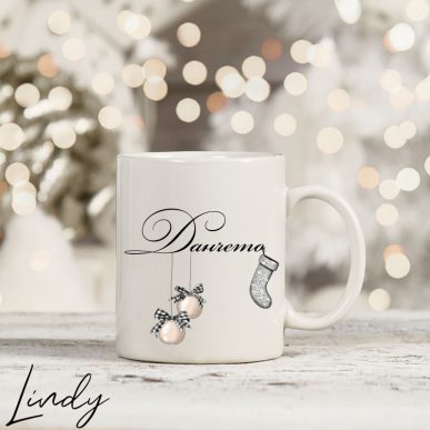 Коледна чаша с име