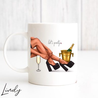 Персонализирана чаша за подарък "Let's party"