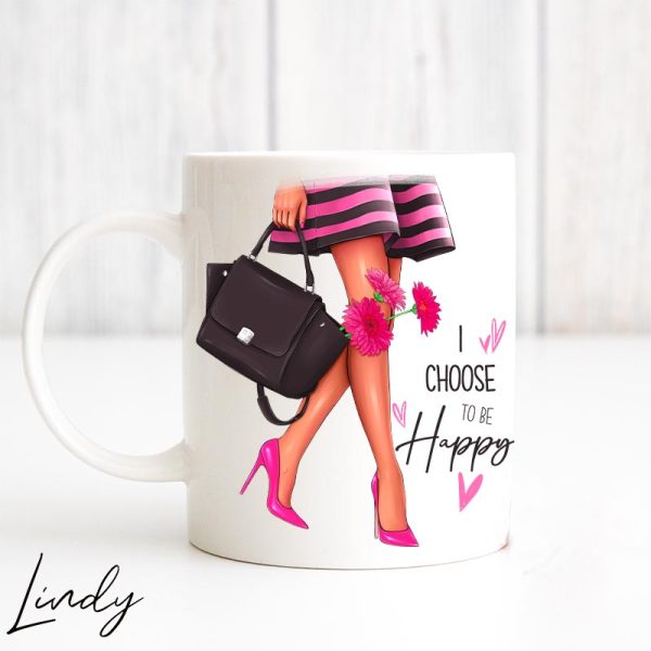 Персонализирана чаша за подарък I choose to be happy