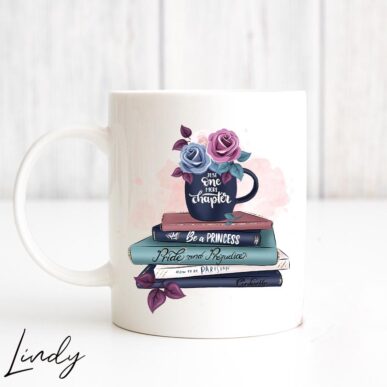 Персонализирана чаша за подарък за момиче, което обича да чете