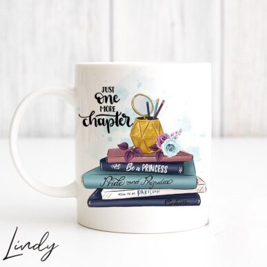 Персонализирана чаша за подарък за момиче, което обича да чете