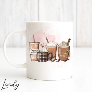 Чаша за подарък с надпис "Coffee please"