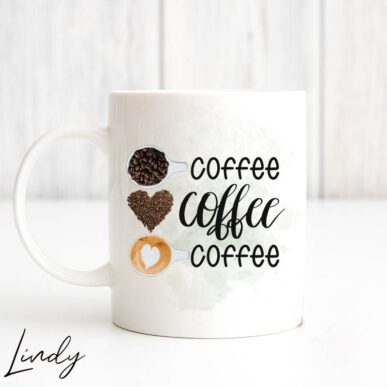 Чаша за подарък с надпис "Coffee"