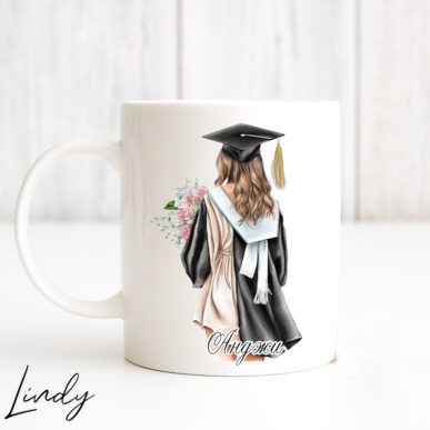 Персонализирана чаша за подарък за дипломиране/завършване на момиче
