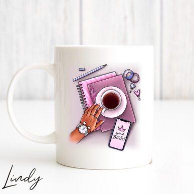 Персонализирана чаша за подарък "Girlboss"