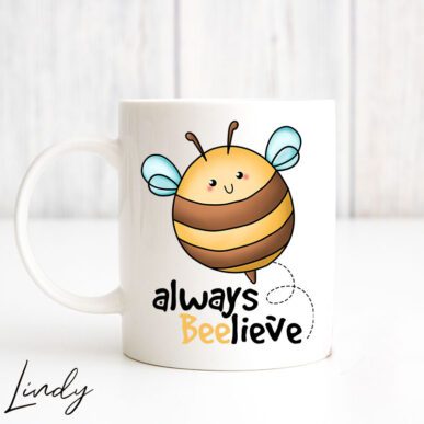 Чаша за подарък с надпис "Always beelieve"