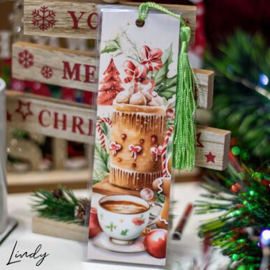 Ламиниран книгоразделител за Коледа