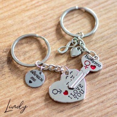 Комплект ключодържател за двойка влюбени