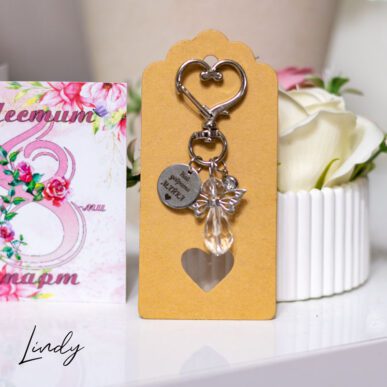 Ключодържател "Най-добрата майка" с ангелче