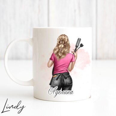 Персонализирана чаша за подарък за фризьорка