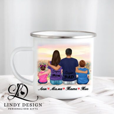 Персонализирано метално канче "Семейство"