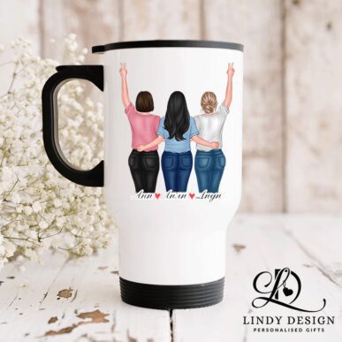 Персонализирана тeрмо чаша "Приятелки"