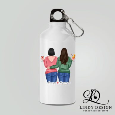 Персонализирана алуминиева бутилка "Приятелки с коктейли"
